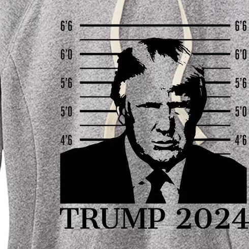 Donald Trump 2024 Mugshot Take America Back Usa Women's Fleece Hoodie