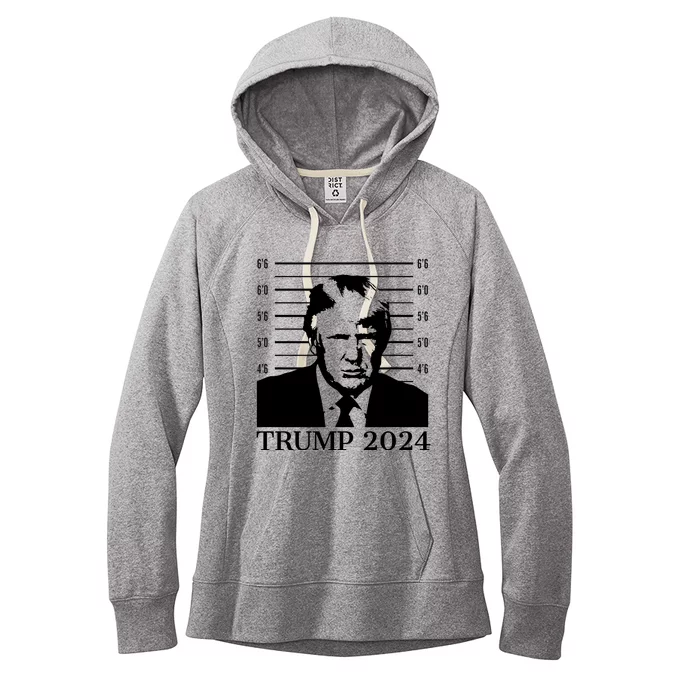 Donald Trump 2024 Mugshot Take America Back Usa Women's Fleece Hoodie