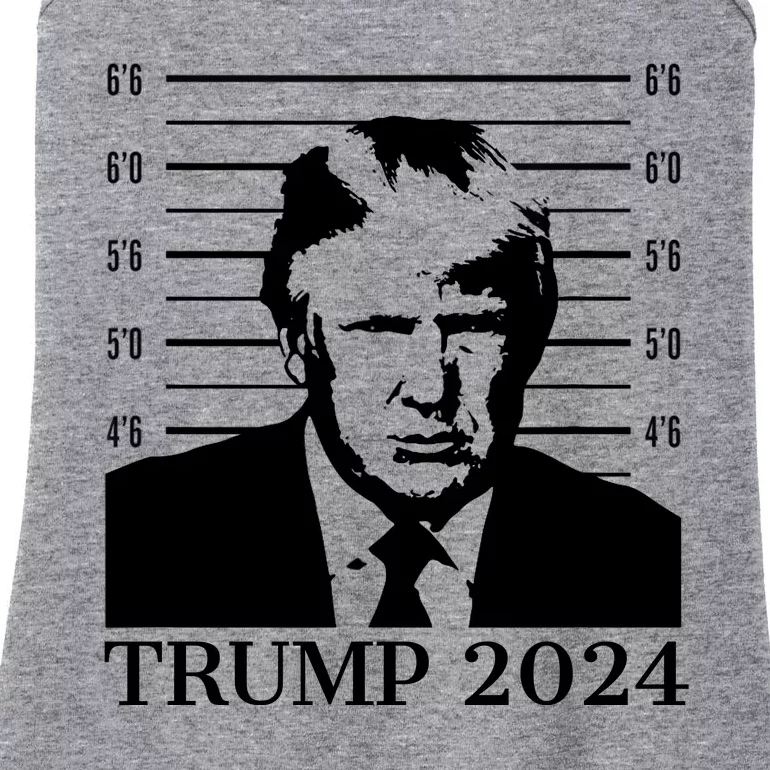 Donald Trump 2024 Mugshot Take America Back Usa Ladies Essential Tank