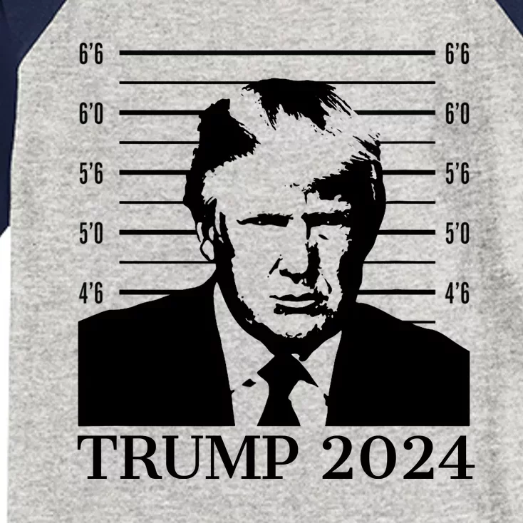 Donald Trump 2024 Mugshot Take America Back Usa Kids Colorblock Raglan Jersey