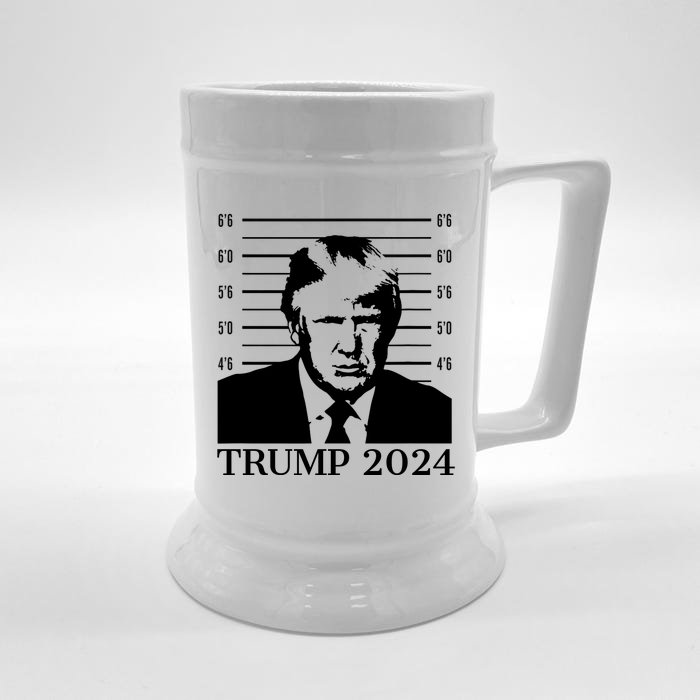 Donald Trump 2024 Mugshot Take America Back Usa Front & Back Beer Stein