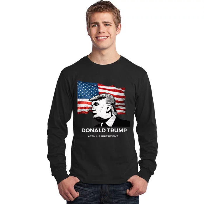 Donald Trump 2024 Take America Back 47TH US president Tall Long Sleeve T-Shirt