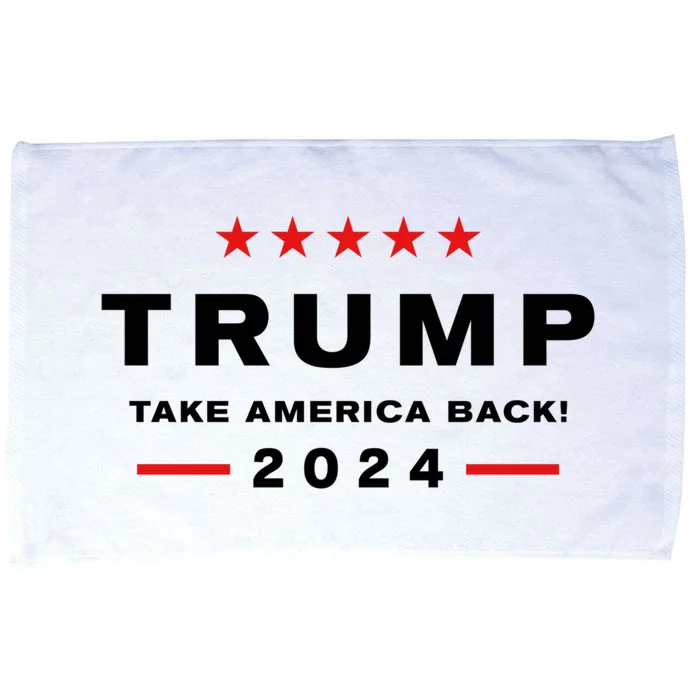 Donald Trump 2024 Take America Back Election Microfiber Hand Towel