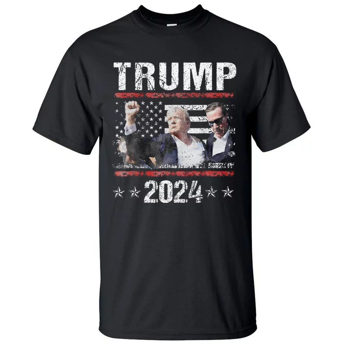 Donald Trump 2024 Survived Shot At Election Rally Tall T-Shirt