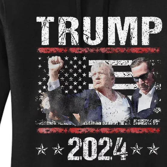 Donald Trump 2024 Survived Shot At Election Rally Women's Pullover Hoodie