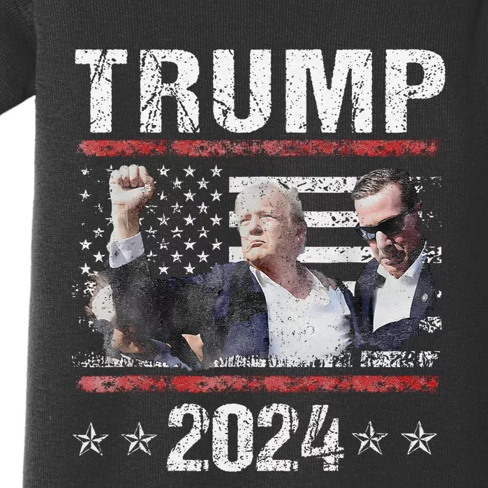 Donald Trump 2024 Survived Shot At Election Rally Baby Bodysuit