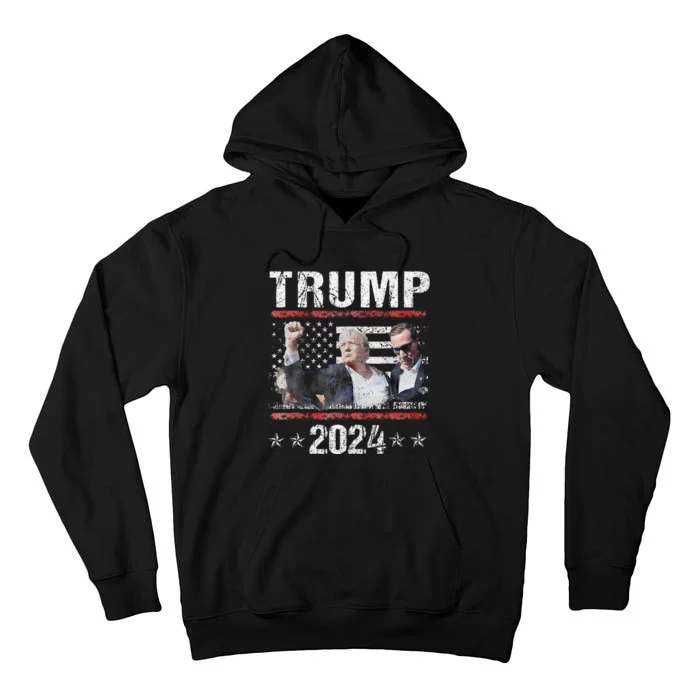 Donald Trump 2024 Survived Shot At Election Rally Tall Hoodie