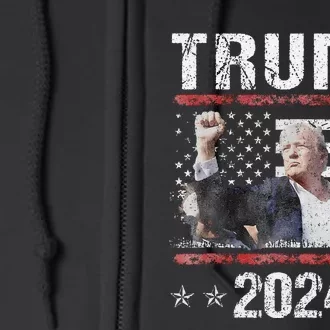 Donald Trump 2024 Survived Shot At Election Rally Full Zip Hoodie