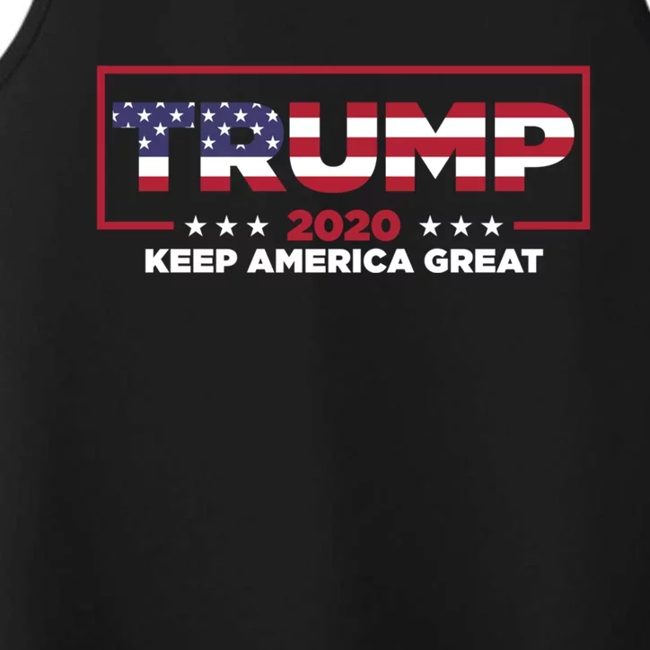 Donald Trump 2020 Election Keep America Great Gop Gift Performance Tank