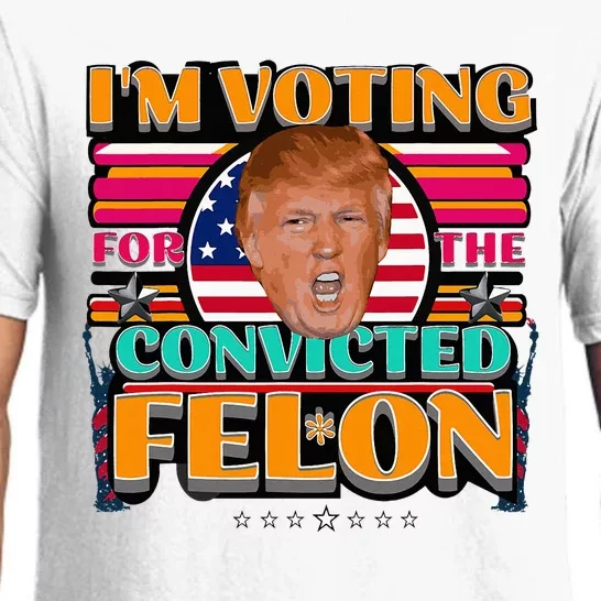 Donald Trump 2024 American Elections Voting Convicted Felon Pajama Set