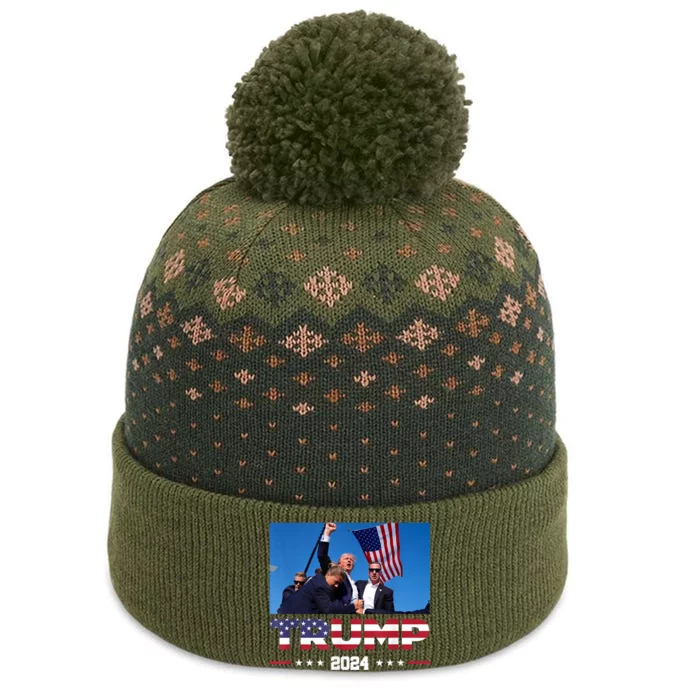 Donald Trump 2024 Survived Shot At Election Rally The Baniff Cuffed Pom Beanie