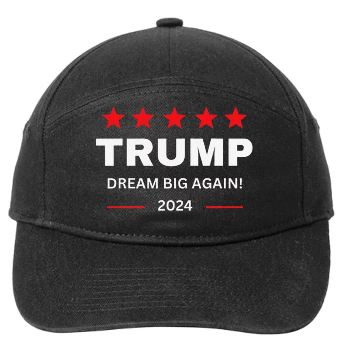 Donald Trump 2024 Dream Big Again 7-Panel Snapback Hat