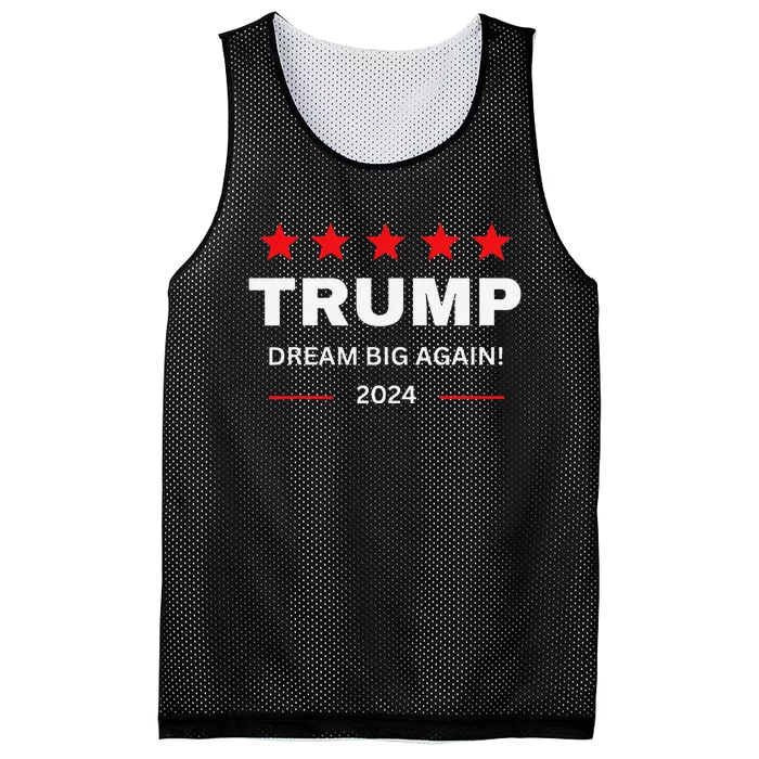 Donald Trump 2024 Dream Big Again Mesh Reversible Basketball Jersey Tank