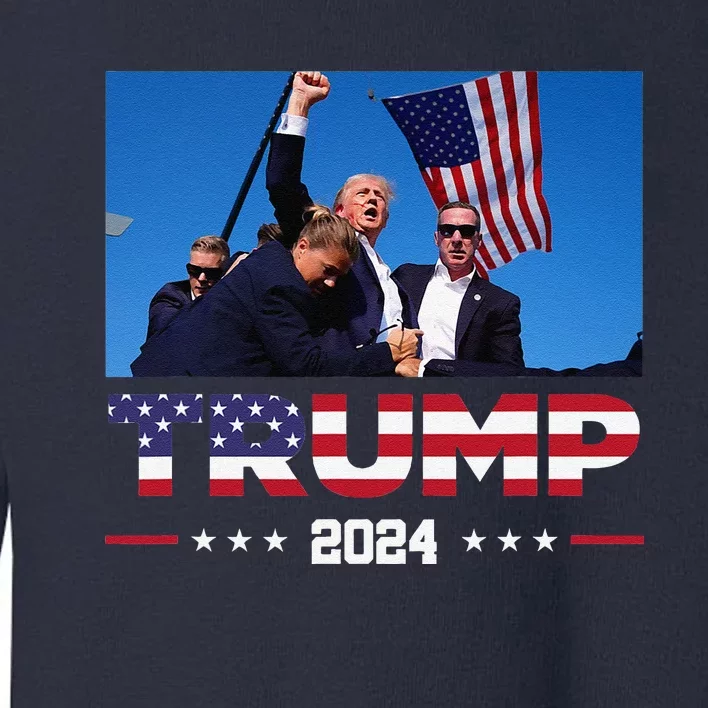 Donald Trump 2024 Survived Shot At Election Rally Toddler Sweatshirt