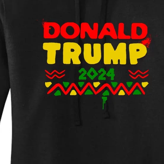 Donald Trump 2024 MAGA Republican Conservative Women's Pullover Hoodie