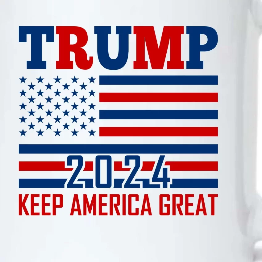 Donald Trump 2024 Keep America Great Usa Flag Black Color Changing Mug