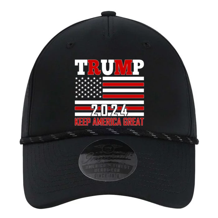 Donald Trump 2024 Keep America Great Usa Flag Performance The Dyno Cap