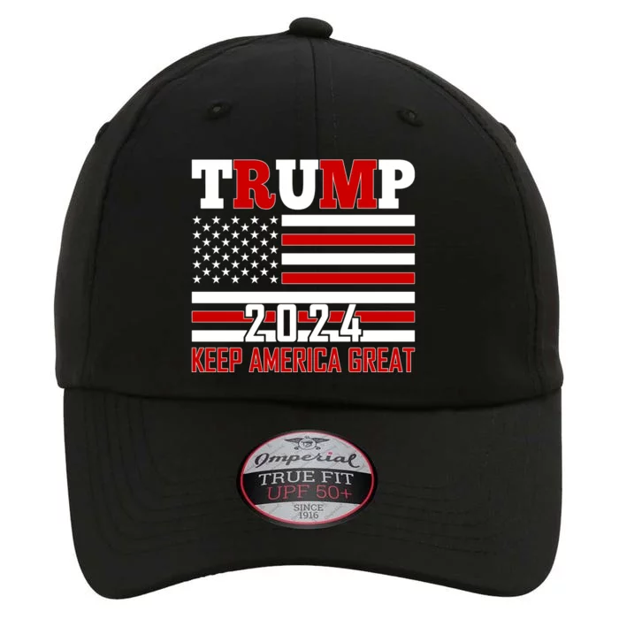 Donald Trump 2024 Keep America Great Usa Flag The Original Performance Cap