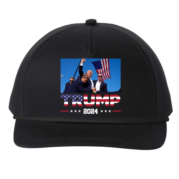 Donald Trump 2024 Survived Shot At Election Rally Snapback Five-Panel Rope Hat