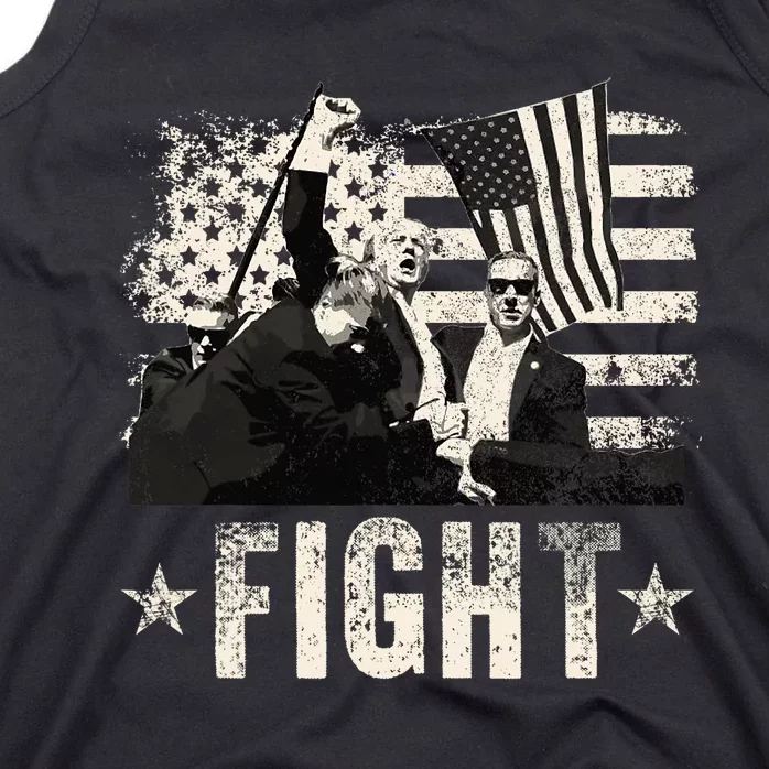 Donald Trump 2024 Fight Fight Fight Donald Trump Fist Pump Tank Top