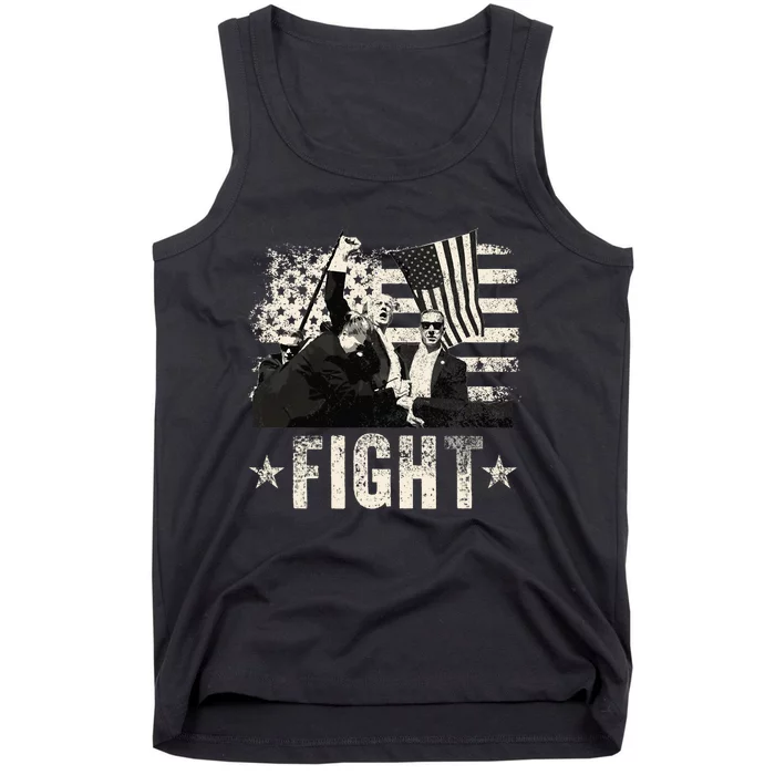 Donald Trump 2024 Fight Fight Fight Donald Trump Fist Pump Tank Top