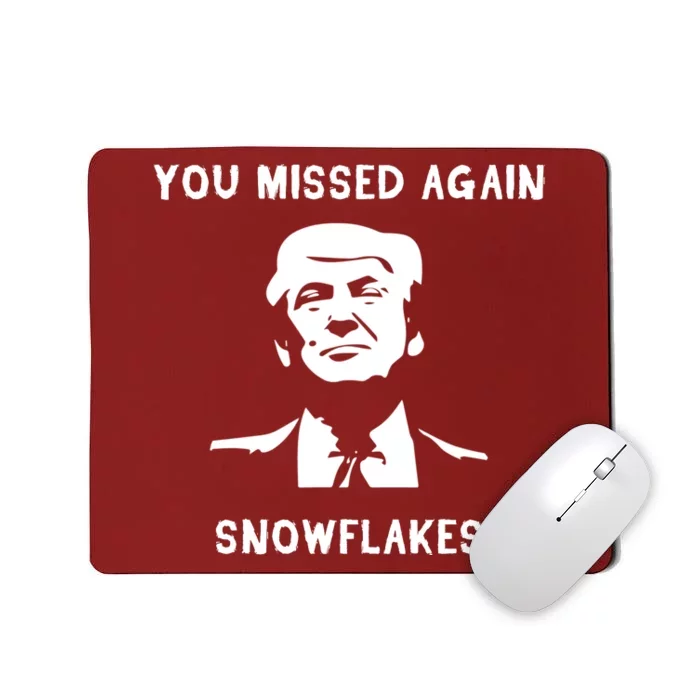 Donald Trump 2024 Missed Me Funny Conservative Mousepad