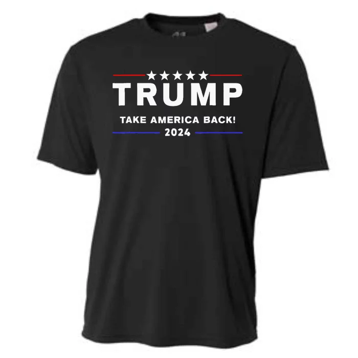 Donald Trump 2024 Take America Back Election The Return Cooling Performance Crew T-Shirt