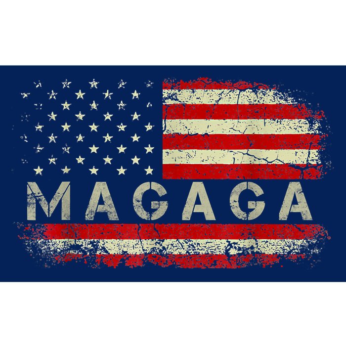 Donald Trump 2024 MAGAGA Take America Back American US Flag Bumper Sticker