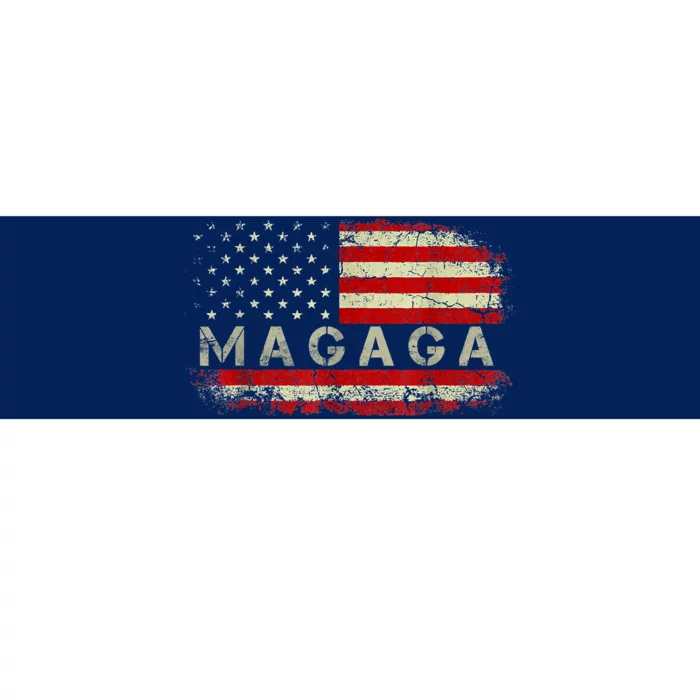 Donald Trump 2024 MAGAGA Take America Back American US Flag Bumper Sticker