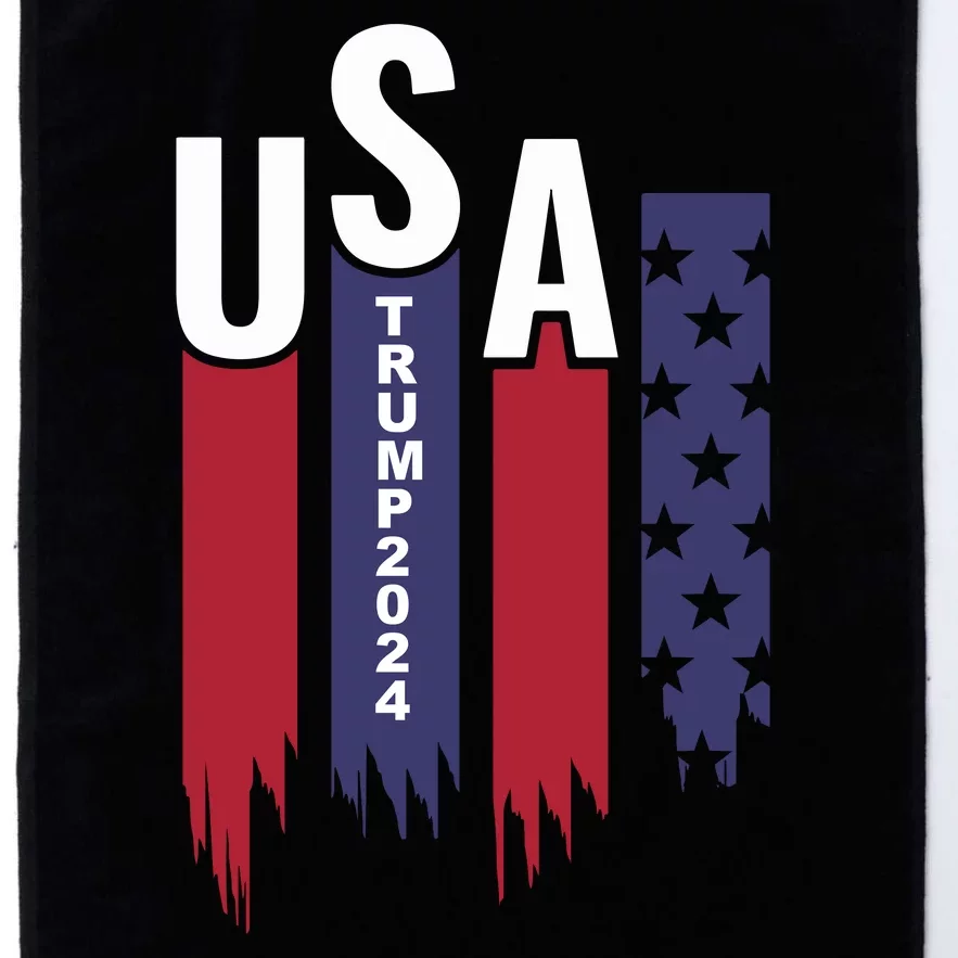 Donald Trump 2024 Take America Back American Flag Platinum Collection Golf Towel