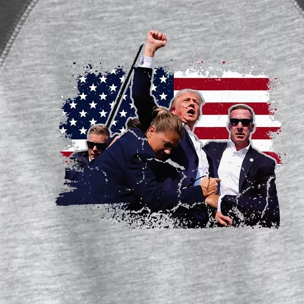 Donald Trump 2024 Fist Rally Trump Rally 2024 Toddler Fine Jersey T-Shirt