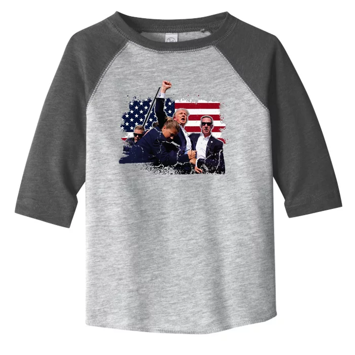 Donald Trump 2024 Fist Rally Trump Rally 2024 Toddler Fine Jersey T-Shirt