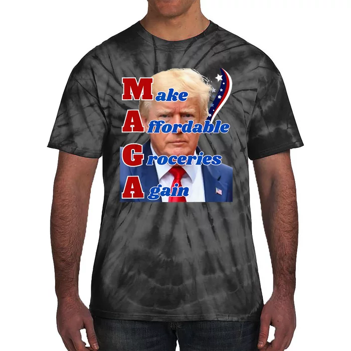 Donald Trump 2024 Election Make Affordable Groceries Again Tie-Dye T-Shirt