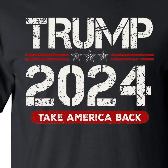 Donald Trump 2024 Take America Back Election Tall T-Shirt