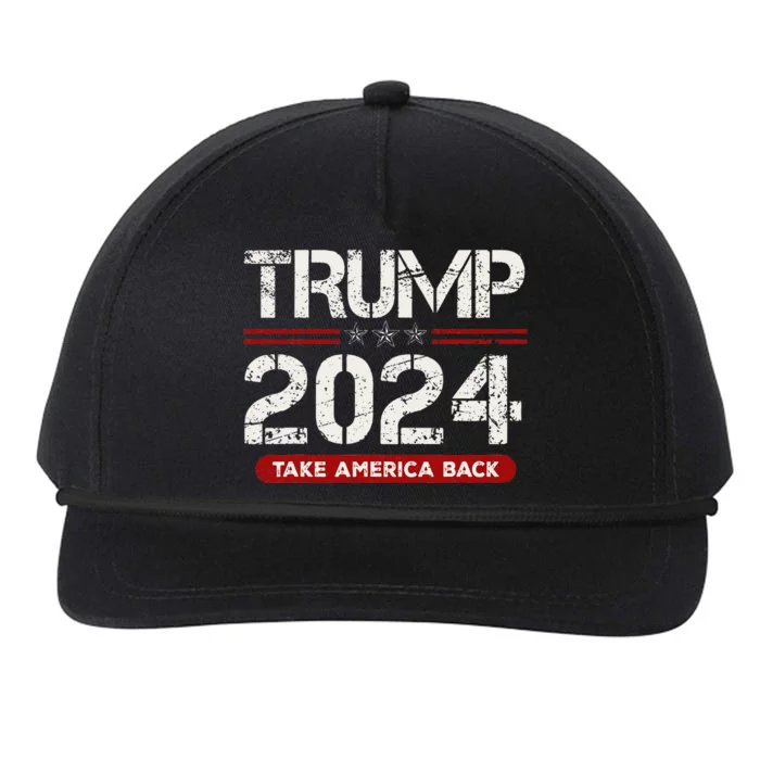 Donald Trump 2024 Take America Back Election Snapback Five-Panel Rope Hat