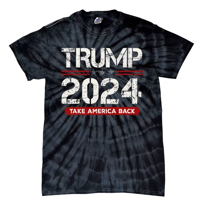 Donald Trump 2024 Take America Back Election Tie-Dye T-Shirt