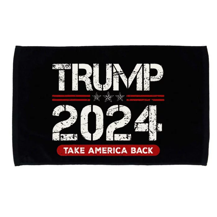 Donald Trump 2024 Take America Back Election Microfiber Hand Towel