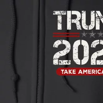 Donald Trump 2024 Take America Back Election Full Zip Hoodie