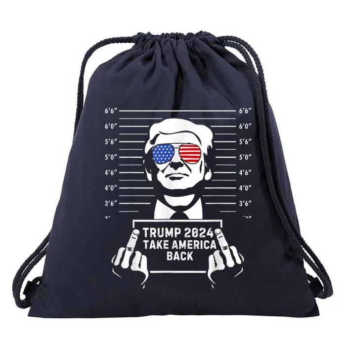 Donald Trump 2024 Take America Back Election The Return Drawstring Bag