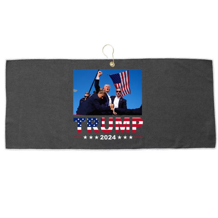 Donald Trump 2024 WonT Be Stopped Large Microfiber Waffle Golf Towel