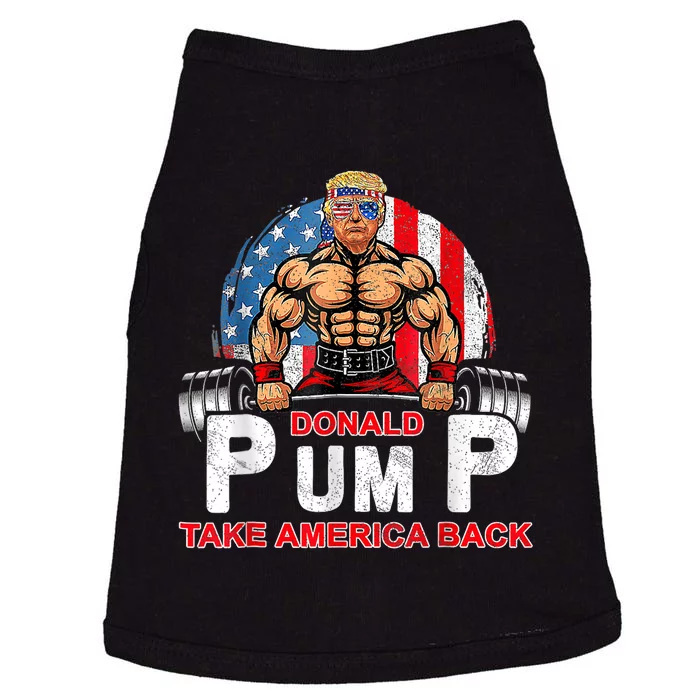 Donald Trump 2024 Take America Back Election 2024 Patriotic Doggie Tank