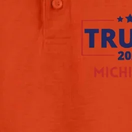 Donald Trump 2024 Michigan Take America Back Election Gift Dry Zone Grid Performance Polo