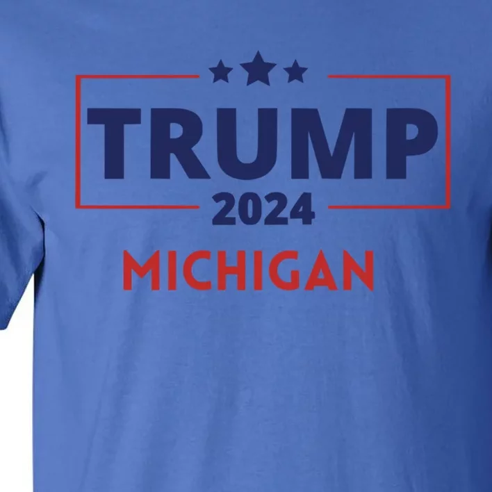 Donald Trump 2024 Michigan Take America Back Election Gift Tall T-Shirt