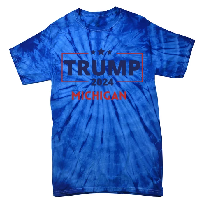 Donald Trump 2024 Michigan Take America Back Election Gift Tie-Dye T-Shirt