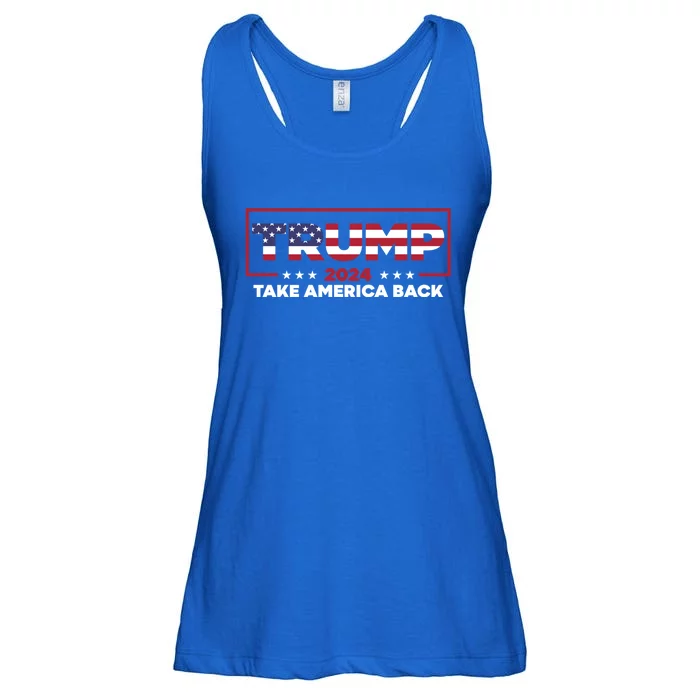 Donald Trump 2024 Take America Back Election The Return Gift Ladies Essential Flowy Tank