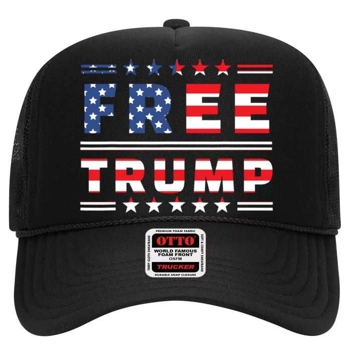 Donald Trump 2024 Take America Back Election The Return High Crown Mesh Trucker Hat