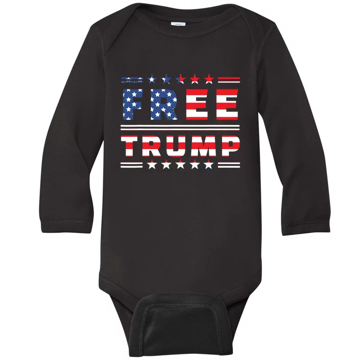 Donald Trump 2024 Take America Back Election The Return Baby Long Sleeve Bodysuit