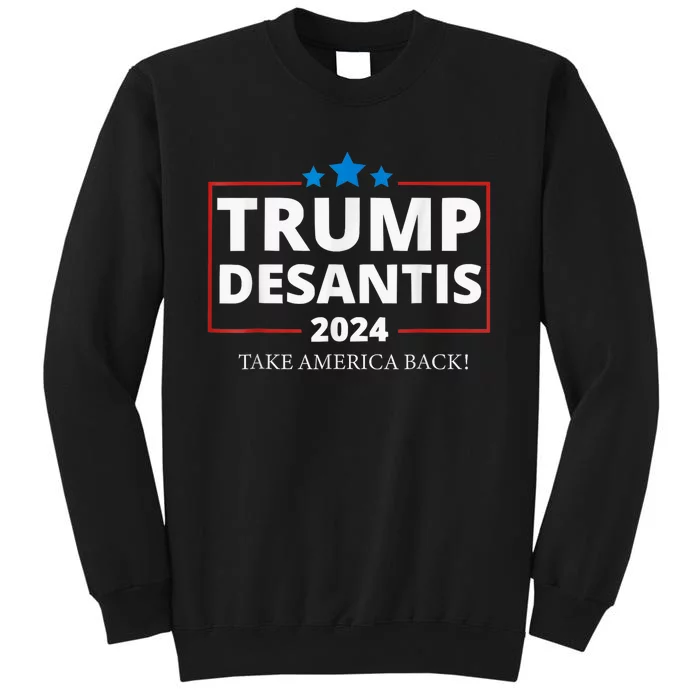 Donald Trump 2024 Take America Back Election 2024 Patriotic Tall Sweatshirt