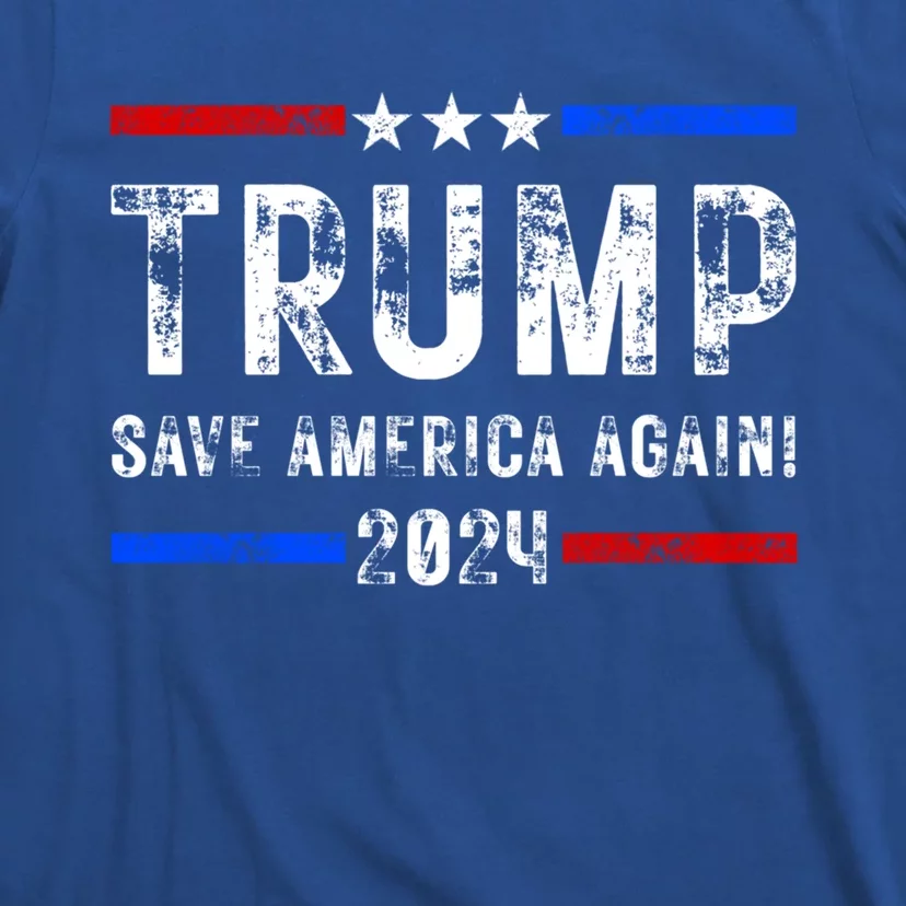 Donald Trump 2024 Save America Again Election Gift T-Shirt