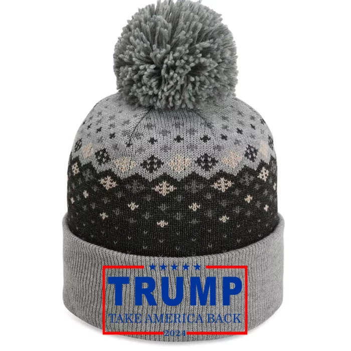 Donald Trump 2024 Take America Back USA United States The Baniff Cuffed Pom Beanie